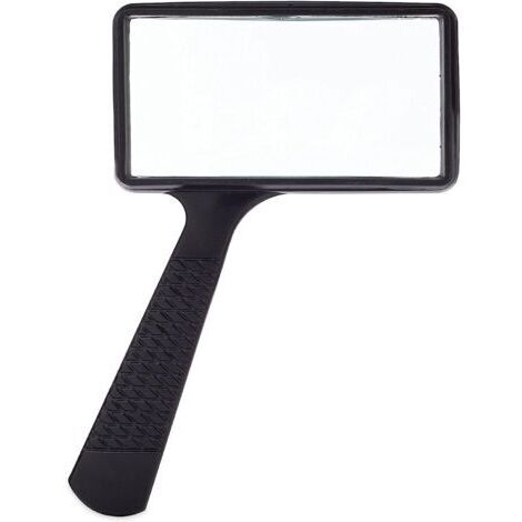 Loupe rectangulaire géante (grossissement x3) – Lentille en verre résistant aux rayures – Grande zone de visualisation horizontale