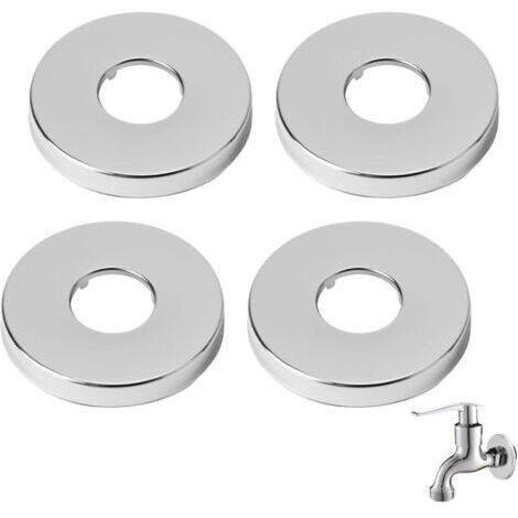 Rosaces Mitigeur Douche en Acier Inoxydable – Rosace Radiateur Polies et Sans Burr, (3/4) Ø 27 mm x Ø70mm x 10mm, pour Rosace Robinet Intérieur et Radiateur, Résistantes à la Corrosion