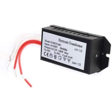 Transformateur électronique 220V à 12V, Alimentation 12V 10A 12V Convertisseur de Tension D'alimentation Pilote D'alimentation Intelligent (120W)