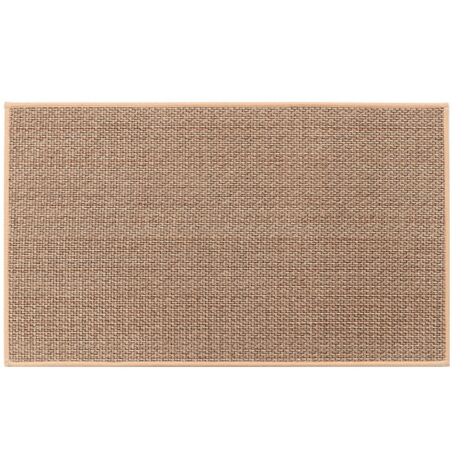Minkurow – Tapis de cuisine antidérapant en caoutchouc – Lavable – Polyester couleur jute – 44x75 cm – Résistant à la saleté et à la moisissure