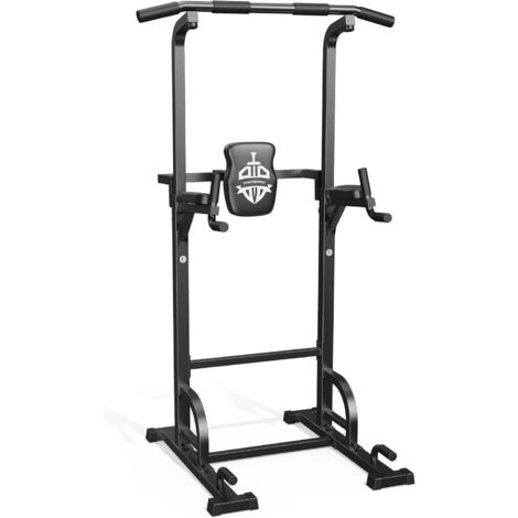 Sportsroyals Power Tower Dip Station Barra per trazioni per Palestra a casa, Attrezzatura per Allenamento della Forza, 204 kg.
