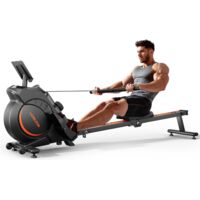 YOSUDA Vogatore Professionale per Casa, 16 Livelli di Resistenza, Vogatore Magnetico Silenzioso con APP, Monitor Bluetooth & Stent Capacità di Carico 160KG