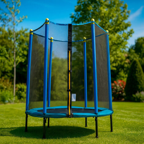 Trampolino - INNOVAGOODS - GIOCO A Molla - 140 cm - Rete di sicurezza - 3-6 anni (1/5)