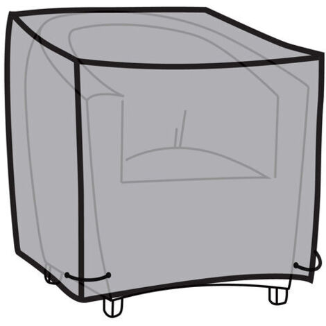 Copertura per sedia - DKD Home Decor - Nero/Grigio scuro - Alluminio - Poliestere - 1 pezzo (1/3)