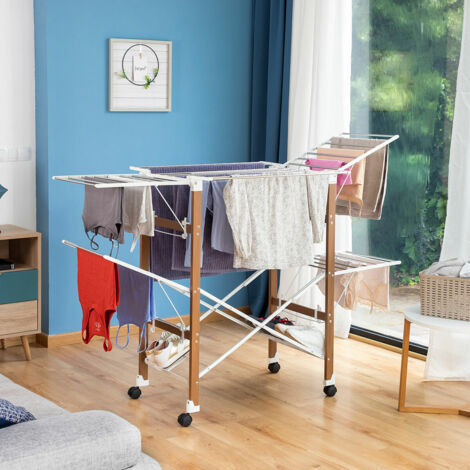 Estante de Ropa Interior Plegable Vertical con Ruedas Dreeyl 38 Barras - InnovaGoods (1/5)