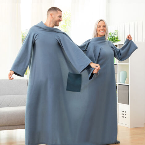 Cubierta - INNOVAGOODS - Doublanket - Manga Doble - Bolsillo Central - Verde (1/5)