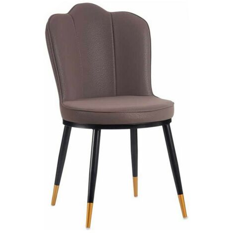 Sillón - Violeta - Concha - Cuero Sintético - Acero - 1 plaza - Diseño Contemporáneo (1/4)