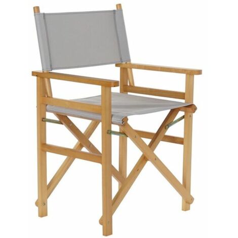Silla de Jardín - DKD HOME DECOR - Pino - Natural y Gris - 56x48x87 cm - Diseño Contemporáneo (1/3)
