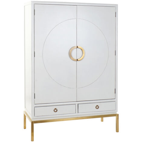 Küchenmöbel - DEKODONIA - 120 x 50 x 175 cm - Lackiertes Metall - 1 Schublade - Moderner Stil (1/5)