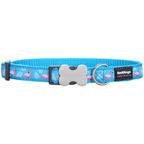 Halsband RD 20 mm x 30-47 cm - Flamingo Türkis