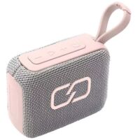 Portable Bluetooth-Lautsprecher 5.3 5W Spritzwassergeschützt IPX4 Akkulaufzeit 16H XS40 Ledwood Grau