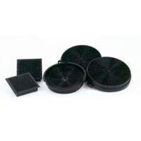 Aktivkohlefilter Cata 02859398 schwarz 19 cm 2 Stück