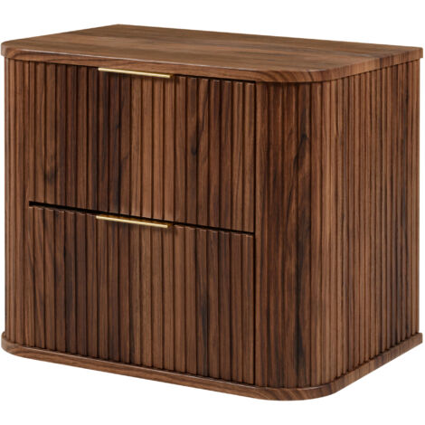 Mobile da bagno, Nero, maniglia dorata, 80,4 x 51,7 x 41,5 cm (1/5)