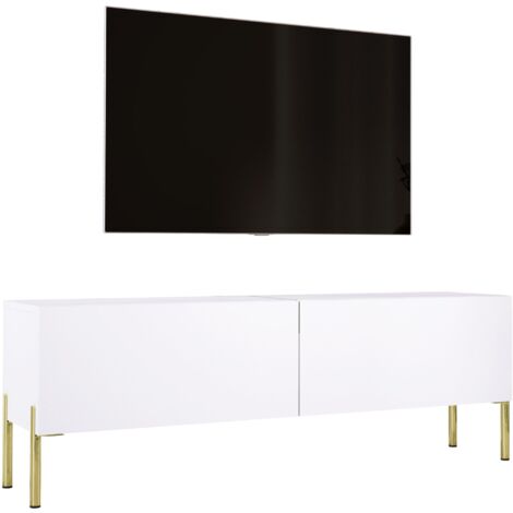 Mobile TV : Nero Opaco / Nero Lucido, gambe nere, 140 x 52 x 32 cm (1/5)