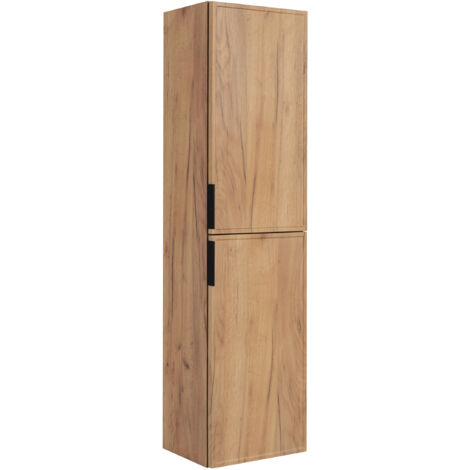 Mobile da bagno, Grigio scuro, maniglia oro, 46 x 60 x 57 cm (1/5)