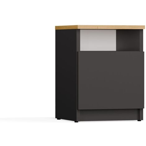 Comodino, rovere Artisan, 30 x 40 x 30 cm (1/5)