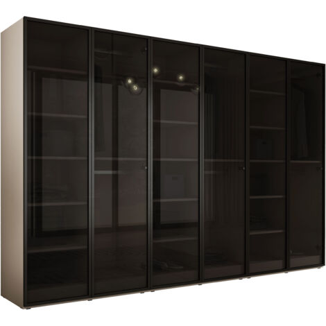 Armadio: Beige Sabbia / Vetro Antisol, 300 x 200 x 51 cm