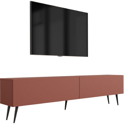 Mobile TV : Rosso Mattone, 200 (2 x 100) x 34 x 32 cm