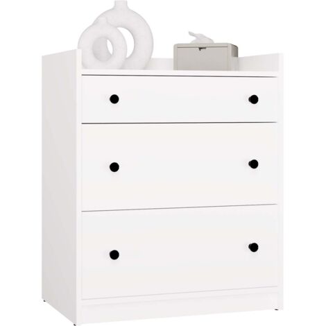 Cassettiera, bianco/ rosa, 70 x 75 x 40 cm (1/5)