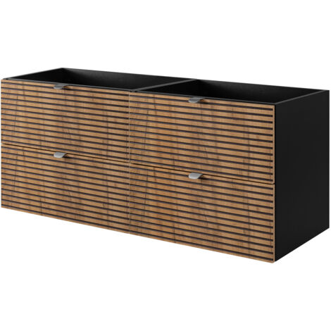 Mobiletto da bagno, Colore: Rovere Scuro, 35 x 136 x 27 cm (1/5)