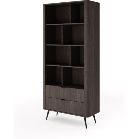 Mobile da bagno con frontale scanalato 100 cm (60+40) con cesto portabiancheria, bianco, con piano in marmo (MDF), con maniglia nera, 100 x 47 x 60 cm (1/5)