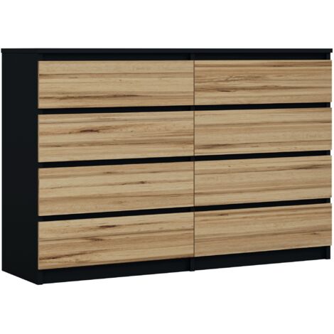 Cassettiera: 8 cassetti, caramello, 139 x 39 x 101 cm