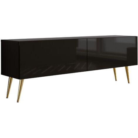 Mobile TV : Cashmere, gambe nere, 140 x 52 x 32 cm