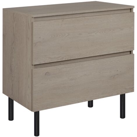 Mobile da bagno 60 cm, colore: Rovere Scuro, 60 x 46 x 60,7 cm, senza piano di lavoro (1/5)
