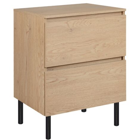 Mobile da bagno 140 cm (2x 60 + 20), Colore: Rovere Chiaro, 140 x 46 x 60,7 cm, senza piano di lavoro