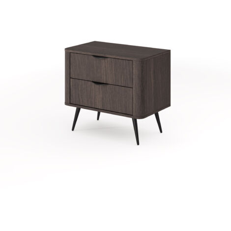 Mobile bagno con frontale scanalato 100 cm (60+40) con cesto portabiancheria, rovere cremonese (MDF), con maniglia oro, 100 x 47 x 60 cm (1/5)
