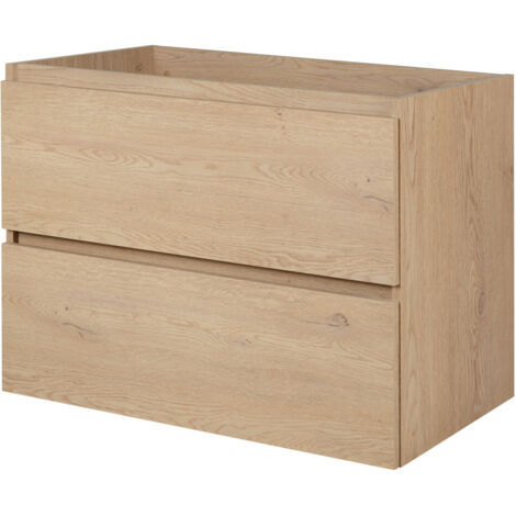Mobile da bagno 60 cm + TOP, Colore: Rovere Chiaro, 60 x 46 x 60,7 cm (1/5)
