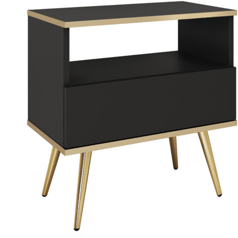 Toeletta, Beige, gambe dorate, 102 x 79 x 50 cm