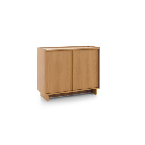 Cassettiera in rovere color caramello, 98 x 82 x 39 cm