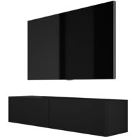 Mobile TV sospeso : Bianco Opaco / Bianco Lucido, 170 x 34 x 32 cm