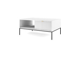 Tavolino: Labrador, Nero, 104 x 46 x 68 cm, maniglie dorate
