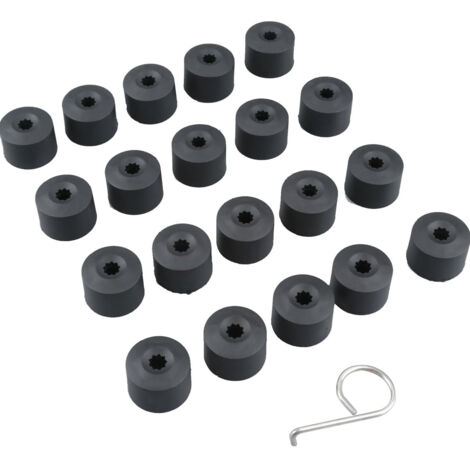 Lot de 20 capuchons de vis de roue de 17 mm - Pour VW Golf Passat Audi Beetle - Toutes les marques de voiture (1/5)