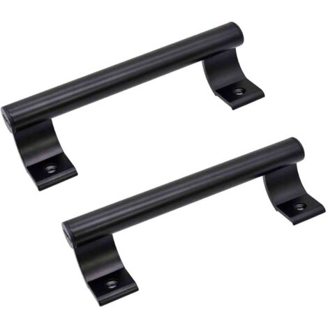 2 pièces Poignée de porte coulissante en aluminium de 8", poignée métallique moderne pour les portes vitrées de balcon, les portes coulissantes de salle de bain, etc (1/5)