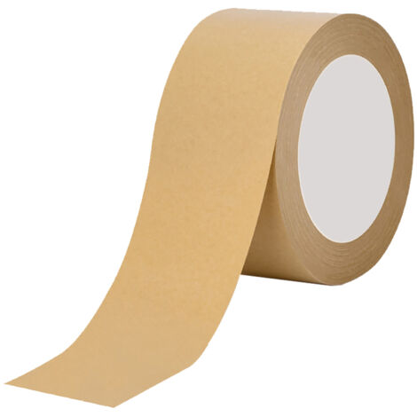48 mm - ruban de papier kraft gommé activé à l\'eau - Longueur de 48 mm de largeur x 50m - papier d\'étirement (1/5)