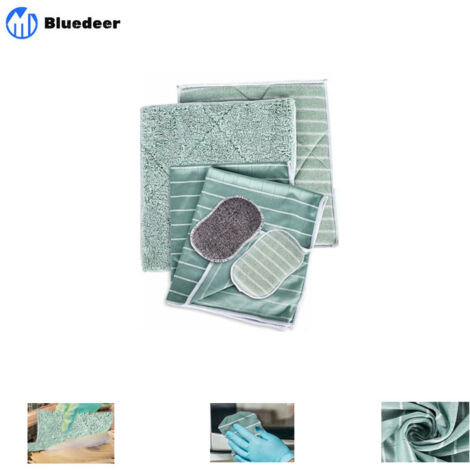 Chiffons Bambou Eponges Microfibres Vitres sans Traces sans Effort Lavettes Lingettes pour Laver Nettoyer Lustrer Faire Briller Surfaces Lisses Miroirs Verre Ecrans Lunettes Propres