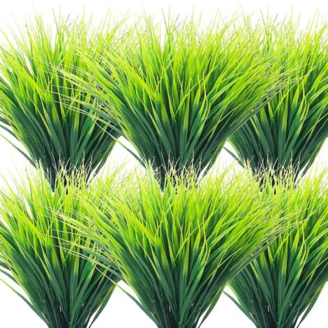 Lot de 20 plantes artificielles d'extérieur, décoration de porche de jardin en faux plastique résistant aux UV