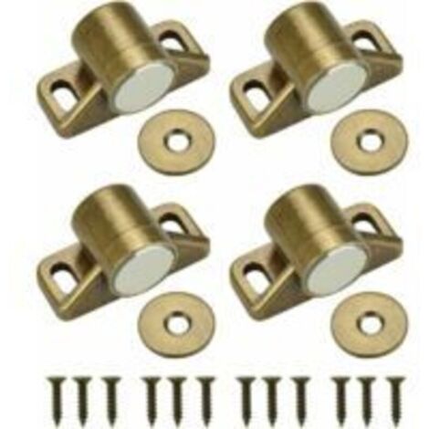 4PCS Aimant pour Porte Placard Loquet de Porte Magnétique Fermeture Aimantée - Pour Meuble, Armoire.