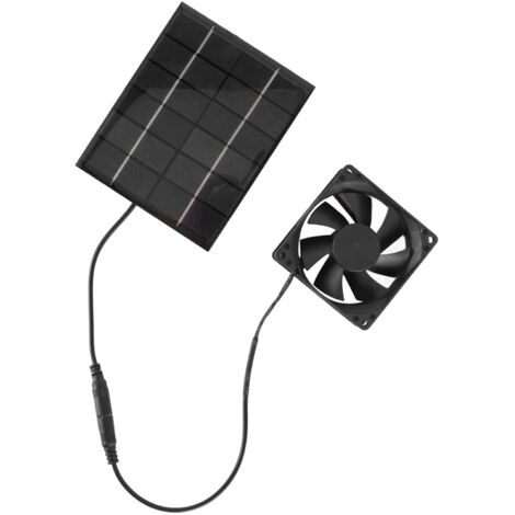 SJLERST Ventilateur d'extraction, large application de ventilateur de panneau solaire 2W pour serre