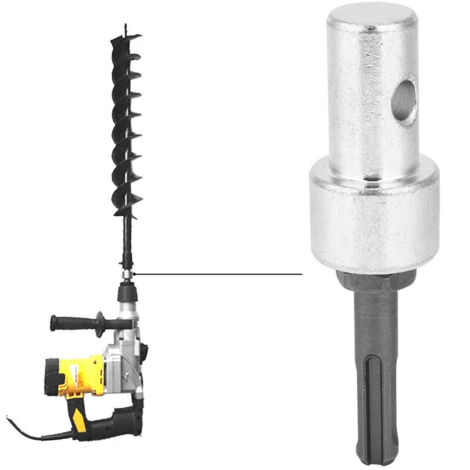 Choyclit – Adaptateur de tarière en métal SDS Plus – Connecteur robuste pour perceuse électrique – Résistant à l'usure – Usage professionnel
