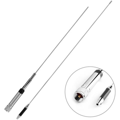 Antenne d'autoradio ¨¤ Gain ¨lev¨, antenne Mobile/Station Radio bibande NL-770R UHF/VHF 144/430MHz 200W
