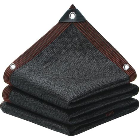 Taux d'ombrage Noir Filet d'ombrage, 2x5m Respirant Filet d'ombrage, Anti - UV Filet d'ombrage, Balcon extérieur, Cour, terrasse, Pergola Tissu d'ombrage (1/5)