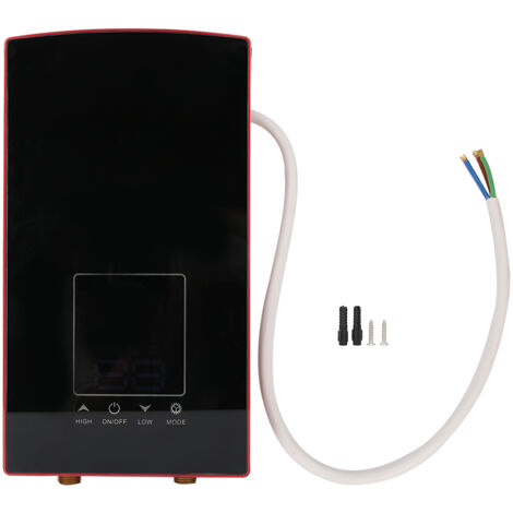 Chauffe-eau électrique instantané mural à commande vocale pour salle de bain 220-240VRed