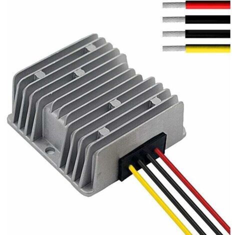 Car DC 12V 15A Stabilisateur de Tension Surge Protector Régulateur d'alimentation pour Auto Truck Vehicle Boat Solar System etc. (entrée DC10-24V, Sortie DC12V)