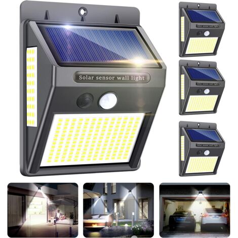 Lampe solaire extérieure 216 LED 1000 lumens – Détecteur de mouvement 300° – Étanche IP65 – Installation murale pour jardin et entrée – Elle (1/9)