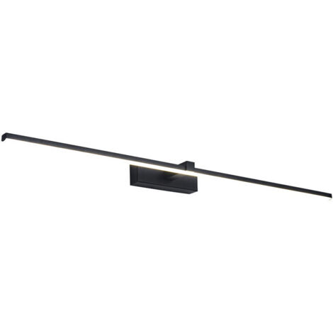 Ensoleille – Applique murale LED salle de bain 30W – Lumière blanche neutre 4500K – Aluminium étanche IP44 – Longueur 40CM – Design moderne noir