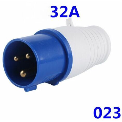 Prise industrielle 32A CEE monophasée et triphasée – Tension 220V-250V – Étanche IP44 pour camping-cars et rallonges – 3 broches